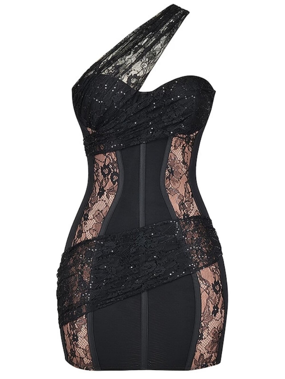 mistress rocks black sequin lace mini dress Medium - Picture 4 of 15